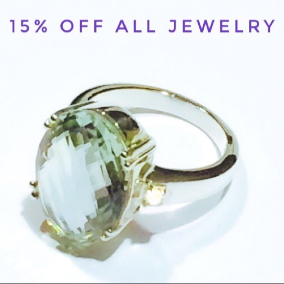 independent designer Jewelry - 🆕 Genuine Diamond Amethyst Ring. B-New w/Tag!